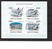 2009  COMORES  1914-17 ** Oiseaux Et Ports Océan Indien , Non Dentelé  Côte 15.00 En Dentelé - Comoros