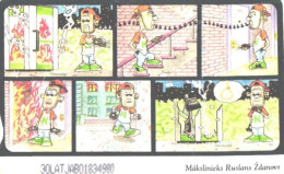 Latvia:Used Phonecard, Lattelekom, 2 Lati, Comics, 2000 - Lettonie