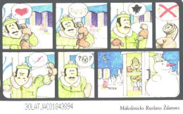 Latvia:Used Phonecard, Lattelekom, 2 Lati, Comics, 2000 - Letonia