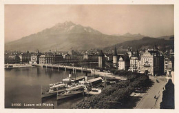 Luzern Mit Pilatus Bateau à Vapeur - Steamer - Dampfschiff - Lucerne