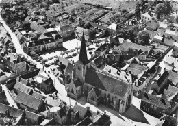 36-CHABRIS- VUE AERIENNE L'EGLISE ET LA PLACE DE LA MAIRIE - Andere & Zonder Classificatie