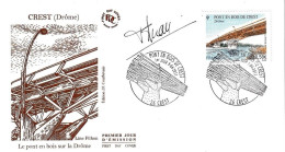 FRANCE Fdc 1er Jour 2011 Crest Avec Signature Du Graveur - 2010-2019