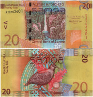 SAMOA        20 Tala        P-40b       ND (2012)       UNC - Samoa