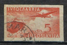 Sello Sin Dentar Fechador MARIANSKE (Yugoslavia) 6 Din º - Poste Aérienne