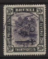 Brunei (06).1907 Issue. 30c. Violet & Black. Used. Hinged. - Brunei (...-1984)