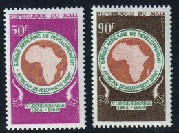 MALI - Banque Africaine De Développement, VIe Anniversaire - Y&T N° 129-130 - 1969 - MNH - Mali (1959-...)