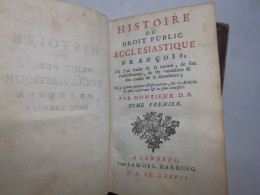 HISTOIRE DU DROIT PUBLIC ECCLESIASTIQUE FRANCOIS  EDT 1737  BON ETAT - 1701-1800