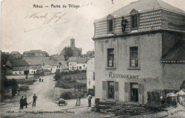 Athus  Partie Du Village Animée Restaurant Voyagé En 1910. - Aubange