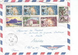Lettre Par Avion Polynesie   Valeur  YT   7 Timbres  8,70 € - Briefe U. Dokumente