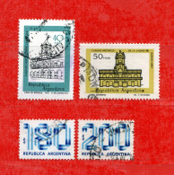 (Us.7) Argentina ° 1978 - MONUMENTS . Yv. 1146-1147-1148-1149.  Oblitérer. - Used Stamps