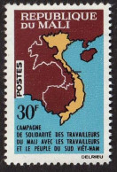 MALI - Campagne Solidarité Des Travailleurs Mali Avec Travailleurs Sud Vietnam - Y&T N° 68 - 1964 - MNH - Mali (1959-...)