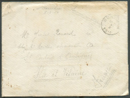 Enveloppe En SM De BORNHEM 3-X-1914 Vers St-Aubin D'Aubigné (expéditeur E. Renard 1er Régiment Des Grenadiers 6ème Divis - Esercito Belga