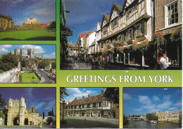 SCENES FROM YORK, YORKSHIRE, ENGLAND. USED POSTCARD   Z3 - York