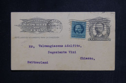 CUBA - Entier Postal + Complément De Santiago Pour La Suisse En 1924 - L 143994 - Briefe U. Dokumente