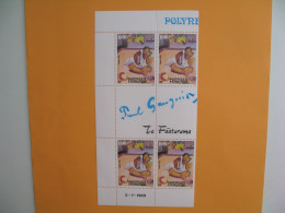 Polynésie 1989 Bloc De 4 Coin Daté  Neuf **  N° 346A  Oeuvre De Paul Gauguin " Te Faaturuma "  C: 150 €  à Voir Rare - Unused Stamps