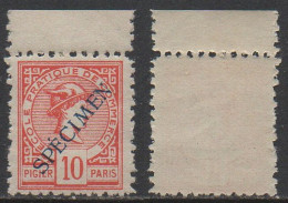 ECOLE PIGIER / PSEUDO TIMBRE POSTE SURCHARGE SPECIMEN **  (ref T2169) - Especimenes