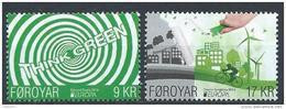 Iles Féroé 2016 N°855/856 Neufs Europa "pensez Vert" - Faroe Islands
