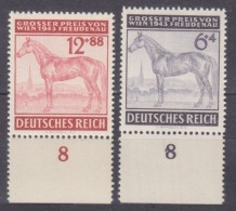 1943 Germany Reich 857-858 Horses - Chevaux