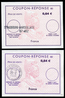 FRANCE   Lot De 2 De Différents Caractères !   French Reply Coupon / Coupon Réponse - Reply Coupons