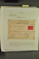 Russia USSR 1928-40 Special Post Express Mail, 57 Covers With Different Labels, Cds's & Frankings, Ex Miskin (47-103) - Brieven En Documenten