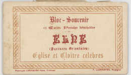Carnet Cpa Elne , 12 Cartes Postales, Eglise Et Cloître Célèbres - Elne