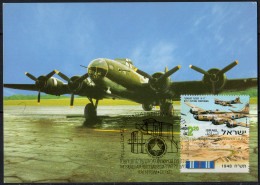 ISRAEL - Avions 1998 CM - Cartes-maximum