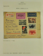 Russia USSR 1947-92 Special Post Express Mail, 15 Covers With Different Labels, Cds's & Frankings Ex Collection Miskin - Cartas & Documentos