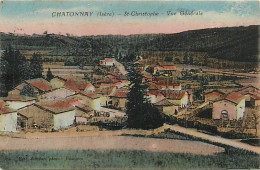 - Isère - Ref-B174- Châtonnay - St Christophe - Saint Christophe - Vue Generale - Carte Colorisée - - Châtonnay