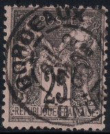 SAGE - N°97 - GIRONDE - BORDEAUX - FONDAUDEGE. - 1876-1898 Sage (Type II)