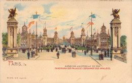 FRANCE - 75 - EXPOSITION UNIVERSELLE DE 1900 - Panorama Des Palais De L'Esplanade Des Invalides - Carte Postale Ancienne - Mostre