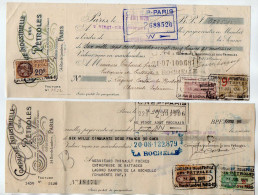 VP22.241 - 1926 / 28 - Lettre De Change - Compagnie Industrielle Des Pétroles à PARIS - Bills Of Exchange