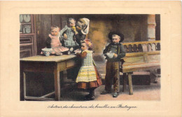 FOLKLORE - COSTUMES - Autour Du Chaudron De Bouillie En Bretagne - Carte Postale Ancienne - Trachten