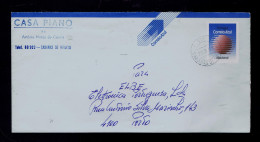 Gc7720 PORTUGAL "Blue Mail" CABANAS De VIRIATO Date-pmk Cover Postal Stationery 1991 Mailed - Postembleem & Poststempel