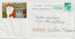 Prêt à Poster Repiquage Chatterie Eden Cat's (oblitération Du 07/01/2016) (timbre France Et Feuille) - PAP: Private Aufdrucke