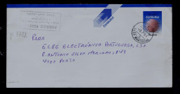 Gc7722 PORTUGAL "Blue Mail" MORTÁGUA Date-pmk Cover Postal Stationery 1991 Mailed - Maschinenstempel (Werbestempel)