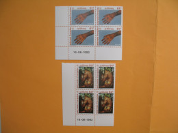 Polynésie 1992   Bloc De 4 Coin Daté   Neuf **  N° 413/414  Les Tatouages    à Voir - Neufs