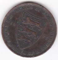 Jersey 1/24 Shilling 1877 H Victoria, En Bronze , KM# 7 - Jersey