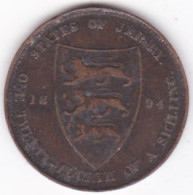 Jersey 1/24 Shilling 1894 Victoria, En Bronze , KM# 7 - Jersey