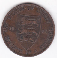 Jersey 1/12 Shilling 1888 Victoria, En Bronze , KM# 8 - Jersey