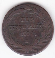 Autriche 1 Kreuzer 1782 B Kremnitz , Joseph II. En Cuivre, KM# 2056 - Oesterreich