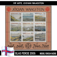 D0280# Islas Feroe 2005. MP Arte. Jógvan Waagstein (MNH) MI#534-542KB - Faroe Islands