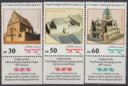 ISRAEL - Nouvel An 5748 : Synagogues Tab - Moskeeën En Synagogen