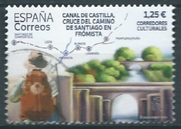 ESPAGNE SPANIEN SPAIN ESPAÑA 2021 CULTURAL ROUTES: CHANEL OF CASTILLA SANTIAGO'S RUTE USED ED 5507 MI 5557 YT 5262 SC 45 - Used Stamps