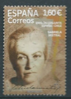 ESPAGNE SPANIEN SPAIN ESPAÑA 2021 ISSUE WITH CHILE GABRIELA MISTRAL USED ED 5514 MI 5564 YT 5269 SC 4552 SG 5514 - Used Stamps