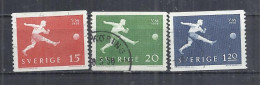 SWEDEN 1958 - WORLD FOOTBALL CUP - CPL. SET - USED OBLITERE GESTEMPELT USADO - 1958 – Suède