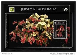 Jersey - 1999 Flowers Block MNH__(TH-4794) - Jersey