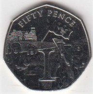 Isle Of Man 50p Coin Victory 'I' 2020 (Small Format) Circulated - Île De  Man