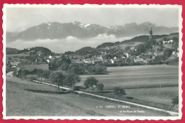 Châtel Saint Denis Et Les Alpes De Savoie. Suisse. 1954. - Châtel-Saint-Denis