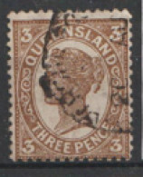 Queensland  1897  SG  240    3d  Brown   Fine Used   - Used Stamps