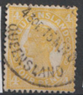 Queensland  1897  SG  244   4d  Fine Used   - Used Stamps